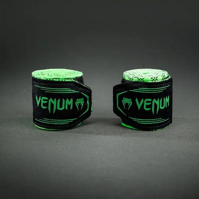 Venum Tartan Handwraps - Neon Green - 4 meter