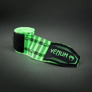 Venum Tartan Handwraps - Neon Green - 4 meter