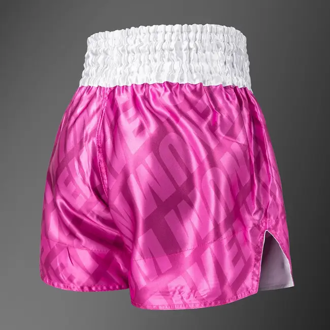 Venum Contender XT Muay Thai Shorts – Candy Pink/ White – Lichtgewicht Polyester – Training & Sparring