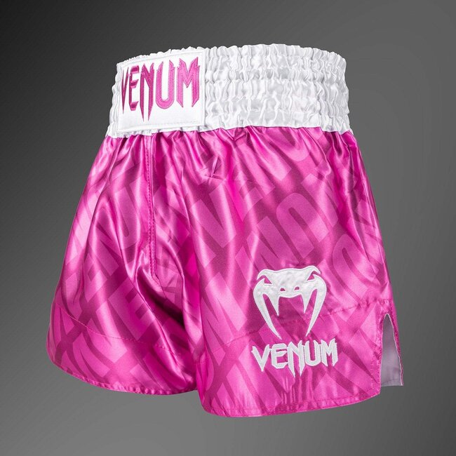 Venum Contender XT Muay Thai Shorts – Candy Pink/ White – Lichtgewicht Polyester – Training & Sparring