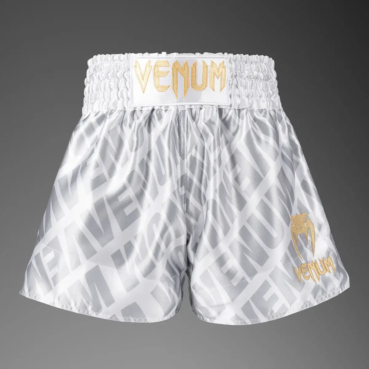 Venum Contender XT short de Muay Thaï – blanc/argent