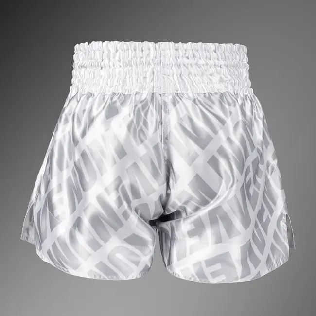 Venum Venum Contender XT Muay Thai Shorts – White/Silver – Lichtgewicht Polyester – Training & Sparring