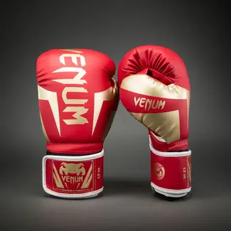 Venum Venum Elite Bokshandschoenen – Rood – Skintex Leer – Training & Sparring