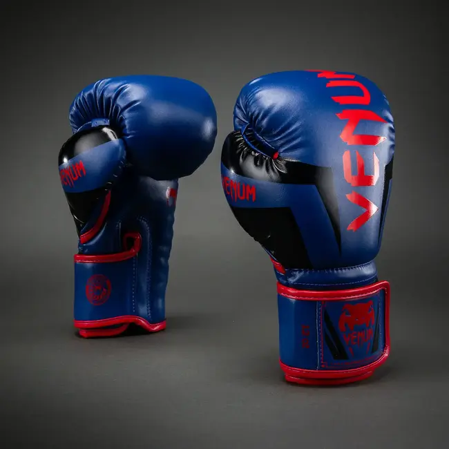 Venum Elite Bokshandschoenen – Blauw/Rood – Skintex Leer – Training & Sparring