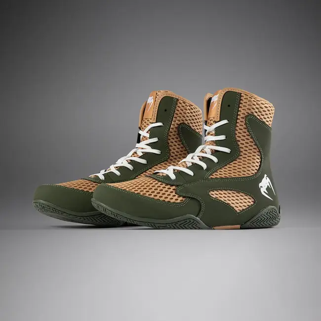 Venum Contender Boxing Shoes Military Green/Sand
