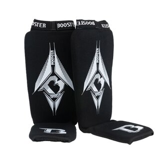 Booster Fightgear Scheenkousen BFG AMSG PRO - ZWART