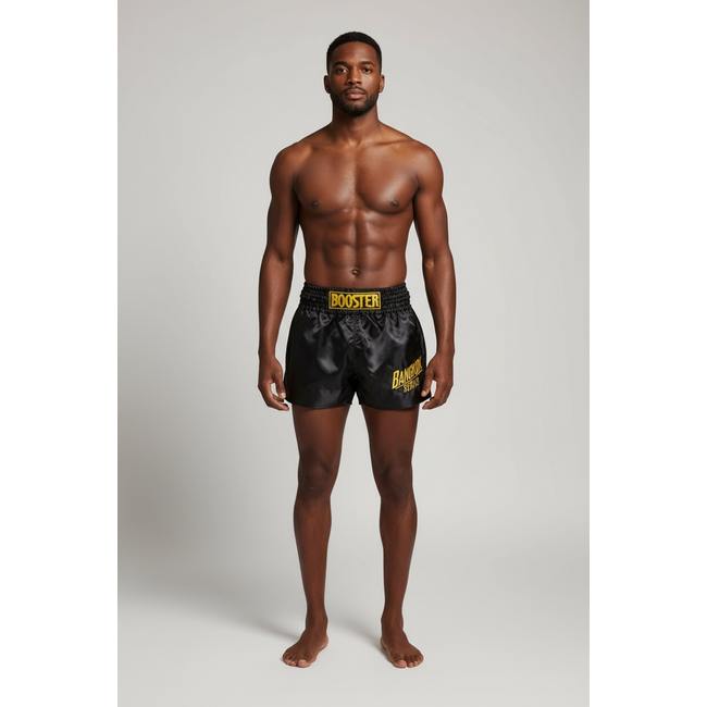 Booster Fightgear FIGHTSHORT - BFG BANGKOK SHORT 1 - Zwart/Goud