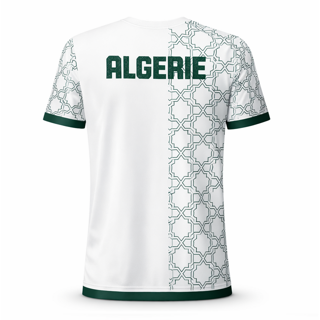Fightsense Algerie T-shirt – Green Crescent – Sportshirt voor vechtsport en training