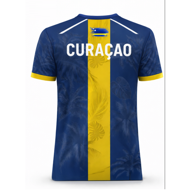 Fightsense FightSense Curaçao Performance T-Shirt – Blue/Yellow