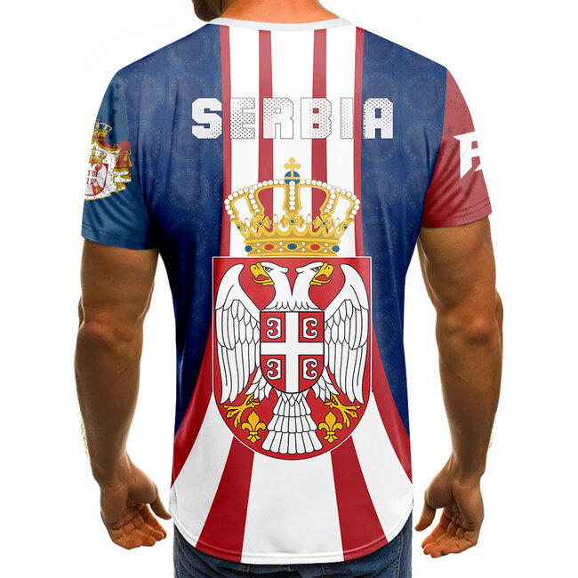 Fightsense Serbia Pride Performance Shirt – SERVIE – Sportshirt voor vechtsport en training