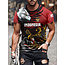Fightsense Indonesia Garuda Warrior T-Shirt – Red/Black – Sportshirt voor vechtsport en training