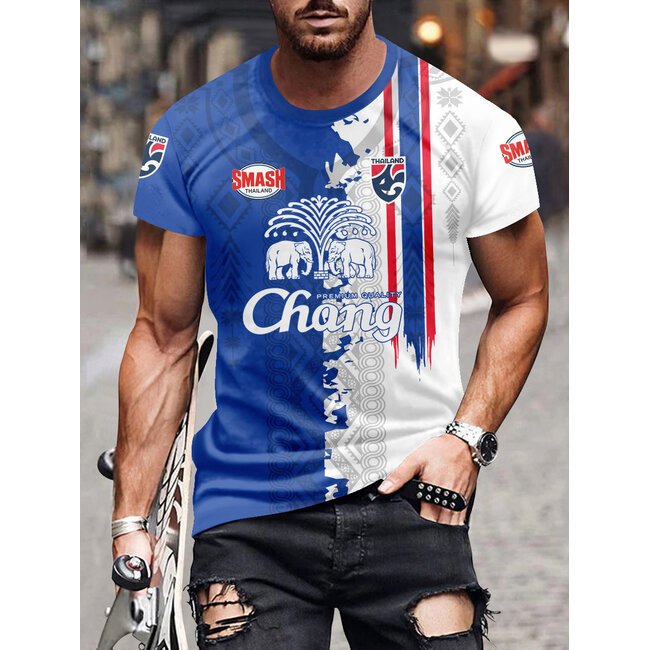 SMASH Thailand Chang T-Shirt – Blue / White Edition