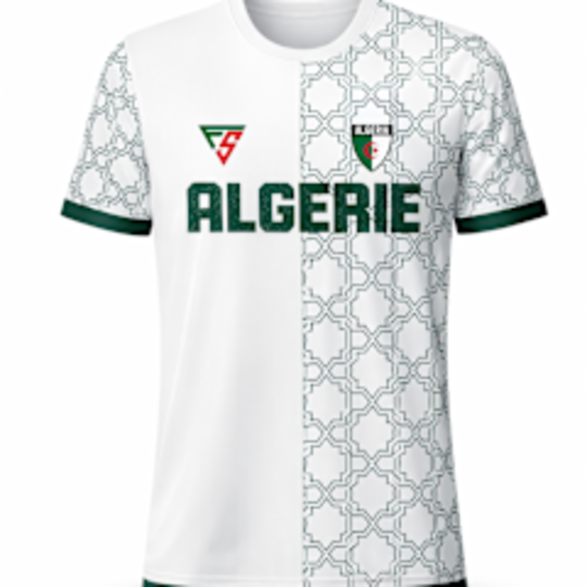 Fightsense Algerie T-shirt – Green Crescent – Sportshirt voor vechtsport en training