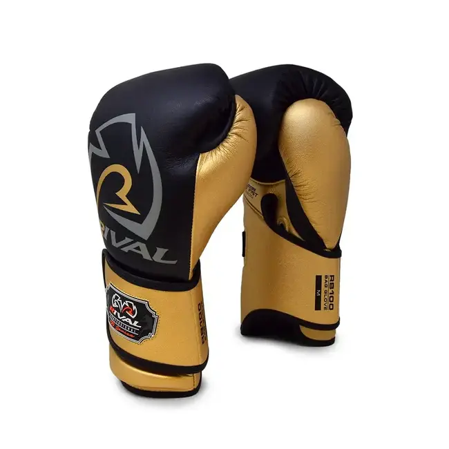 Rival Boxing Gear Rival Zakhandschoenen RB100 Zwart/Goud