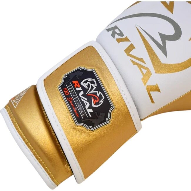 Rival Boxing Gear Rival RB100 – Professionele Zakhandschoenen Wit/Goud