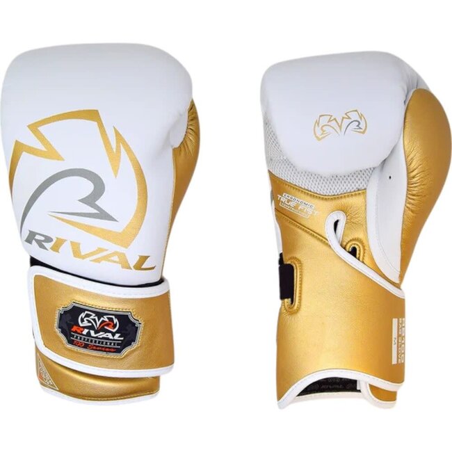 Rival Boxing Gear Rival RB100 – Professionele Zakhandschoenen Wit/Goud