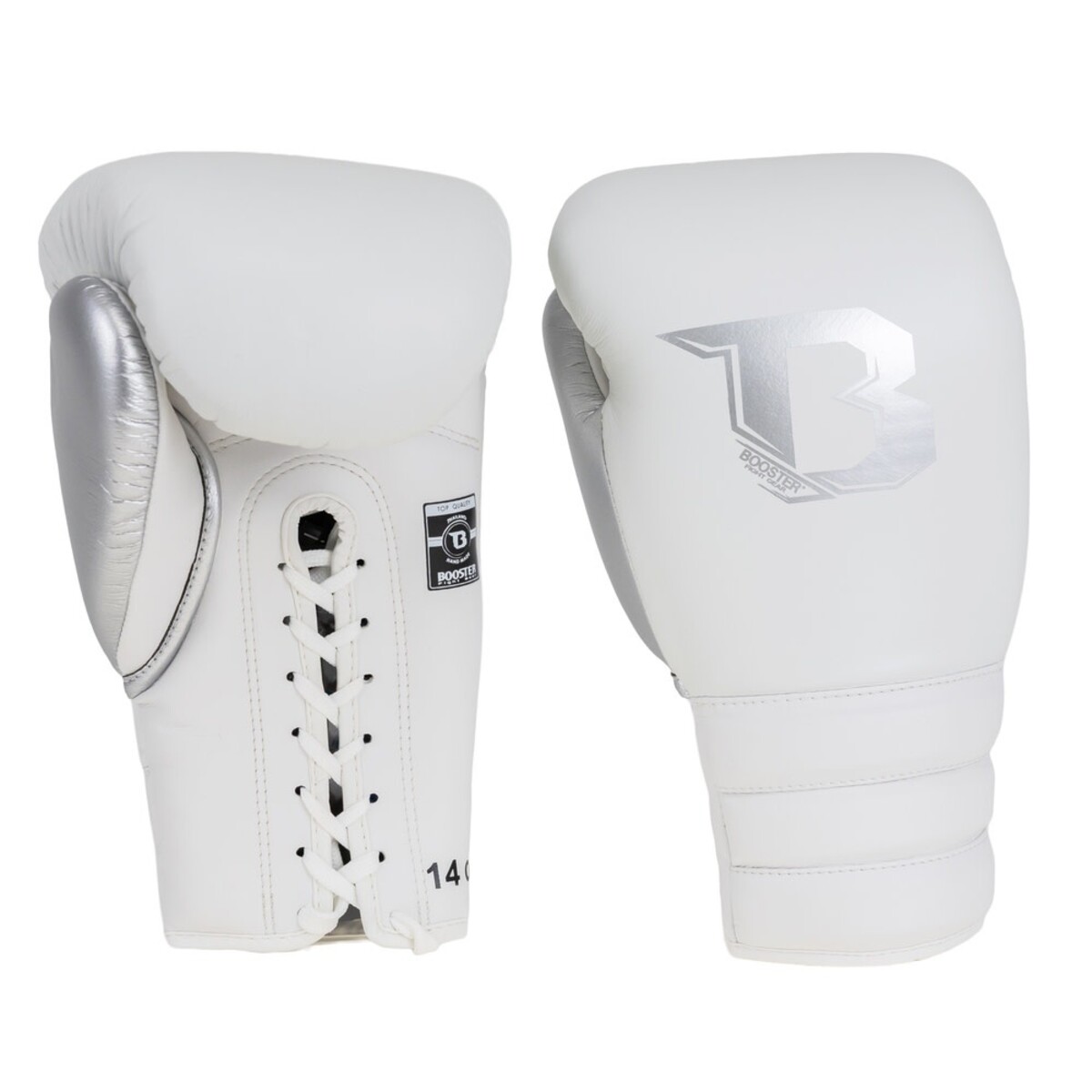 Booster Fightgear BFG RS LU gants de boxe à lacets – blanc