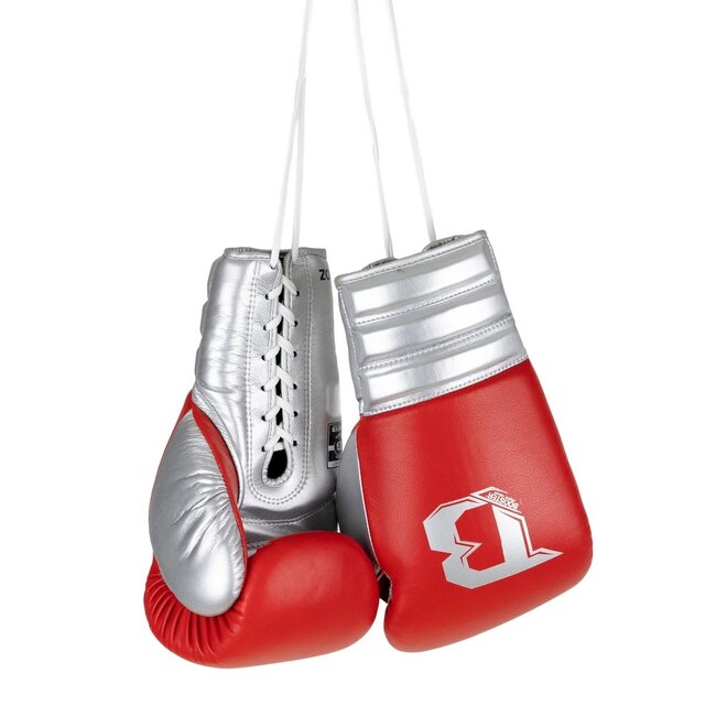 Booster Fightgear Booster BFG RS LU Bokshandschoenen met Veters – Rood/Silver