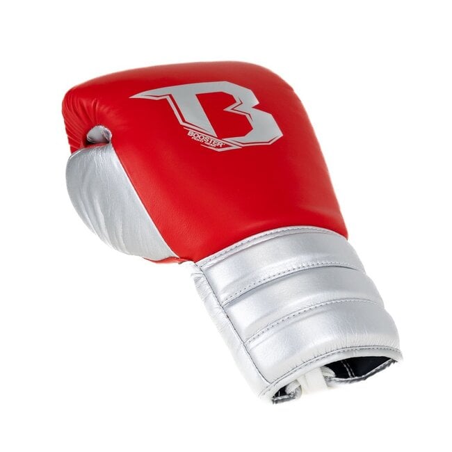 Booster Fightgear Booster BFG RS LU Bokshandschoenen met Veters – Rood/Silver