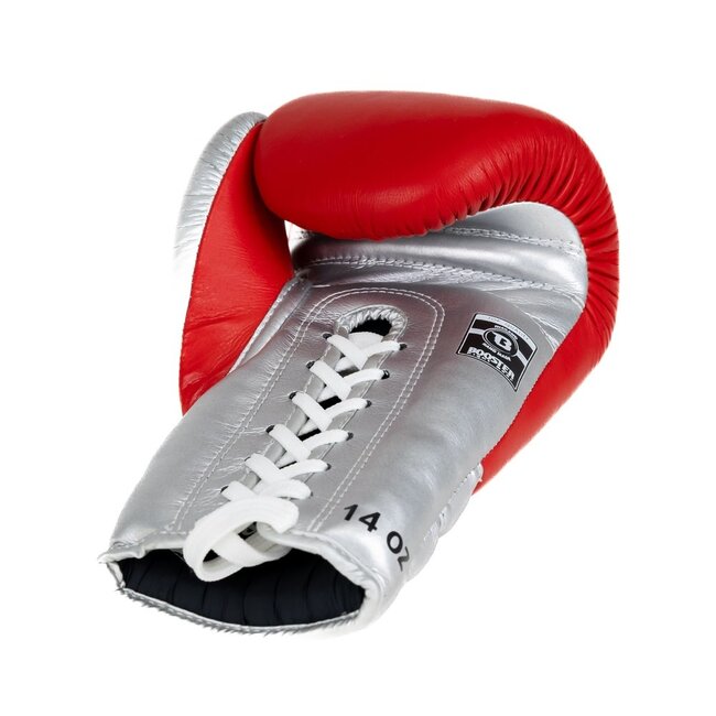 Booster Fightgear Booster BFG RS LU Bokshandschoenen met Veters – Rood/Silver
