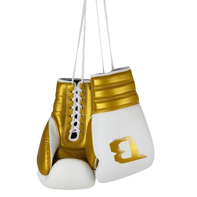 Booster Fightgear BFG RS LU Bokshandschoenen met Veters – Wit/Goud
