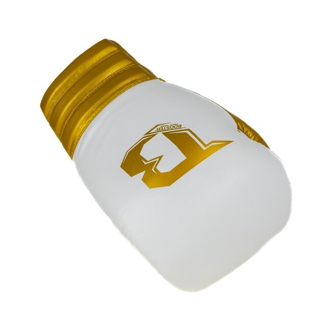 Booster Fightgear Booster BFG RS LU Bokshandschoenen met Veters – Wit/Goud