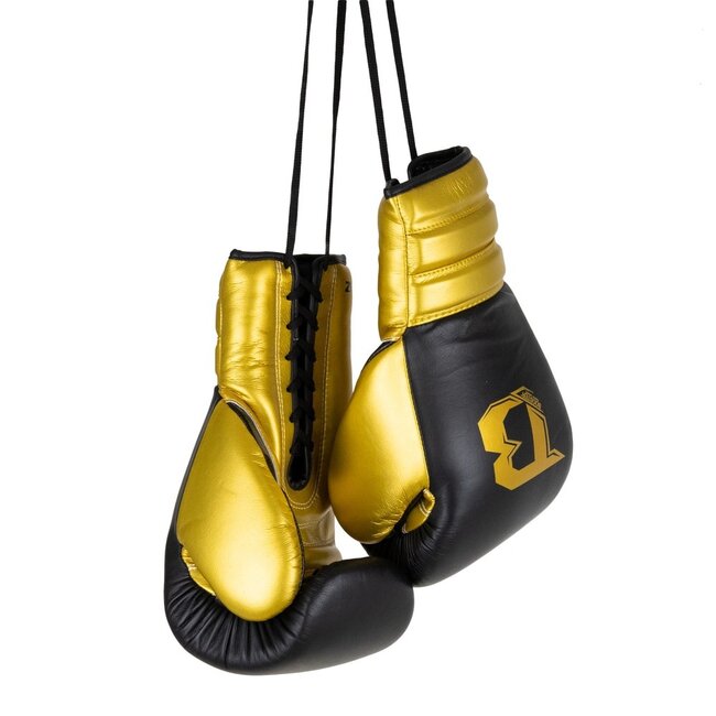 Booster Fightgear Booster BFG RS LU Bokshandschoenen met Veters – Zwart/Goud