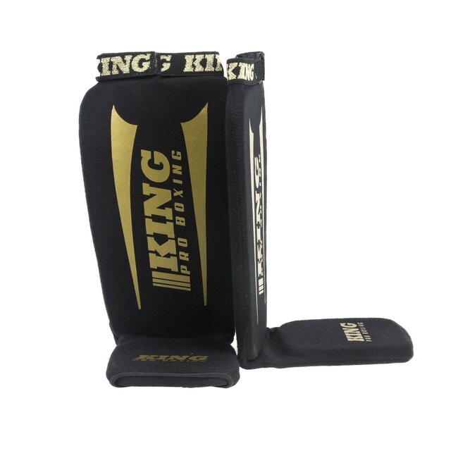 King Pro Boxing Scheenkousen KPB AMSG PRO 2 - ZWART/GOUD