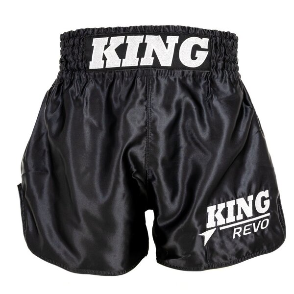 King Pro Boxing Short de Muay Thaï - KPB REVO SHORT 1 - noir/blanc