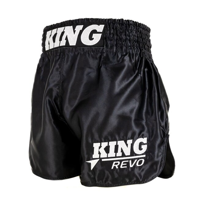 King Pro Boxing KING - MUAY THAI SHORT - KPB REVO SHORT 1 - ZWART/WIT