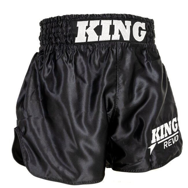 King Pro Boxing KING - MUAY THAI SHORT - KPB REVO SHORT 1 - ZWART/WIT