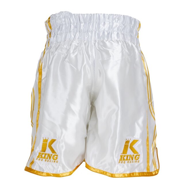 Booster Fightgear KING - Boksbroek  KPB XK SHORT 2 - WIT/GOUD