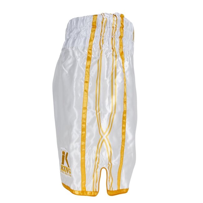 Booster Fightgear KING - Boksbroek  KPB XK SHORT 2 - WIT/GOUD