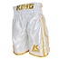 Booster Fightgear KING - Boksbroek  KPB XK SHORT 2 - WIT/GOUD