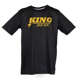King Pro Boxing T-SHIRT - KPB REVO TEE 2 - ZWART/GOUD