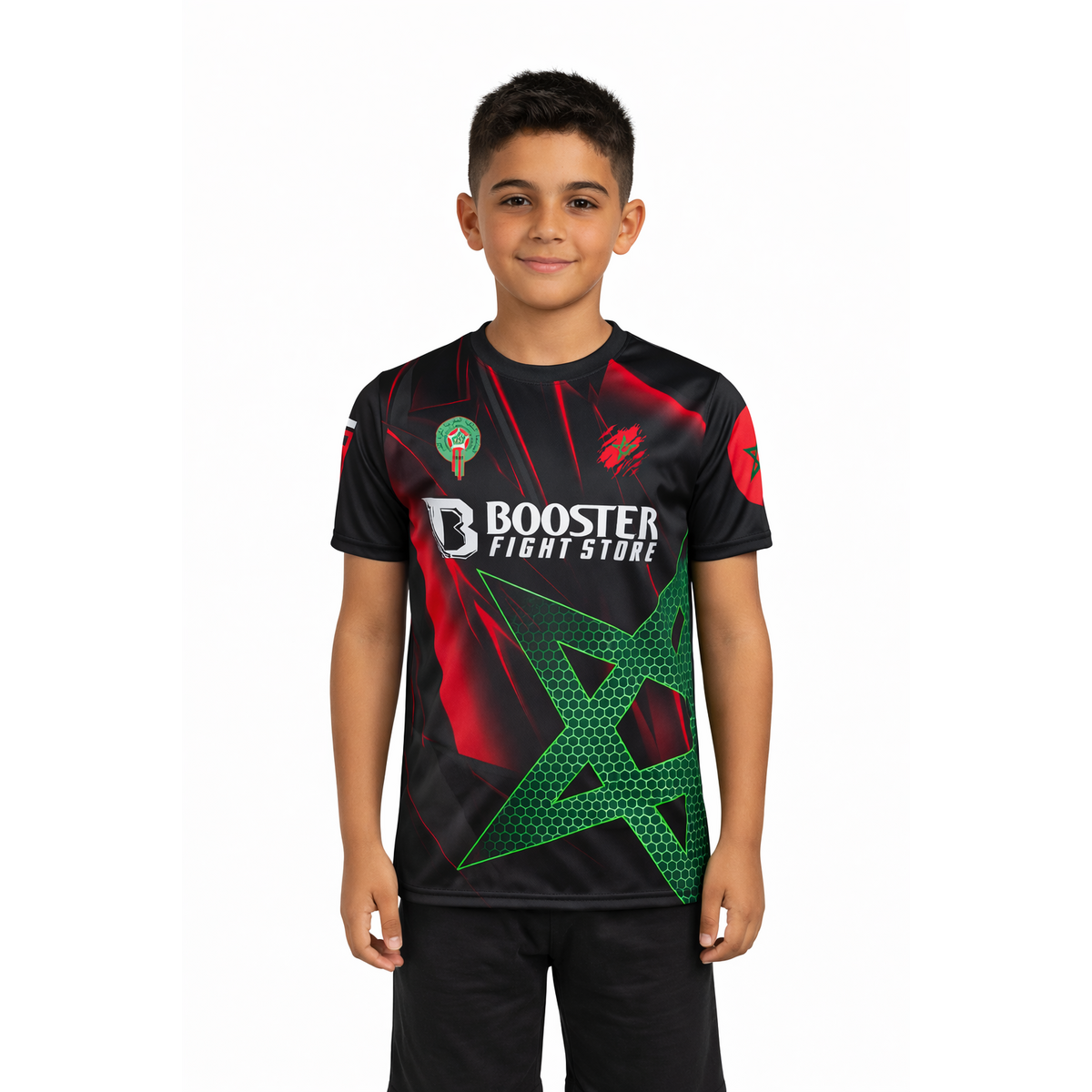 Booster Fightgear T-shirt pour enfant - Maroc - ATLAS GREEN STAR