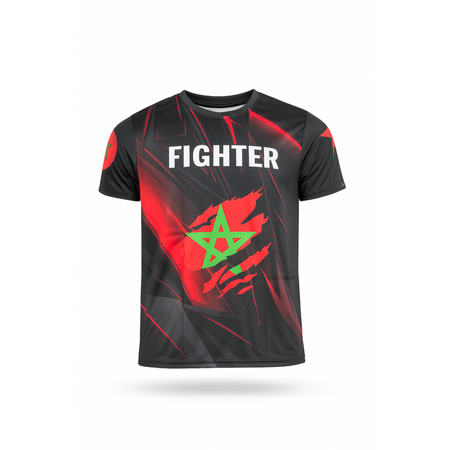 Booster Fightgear Booster - T-shirt voor kinderen - Marokko - ATLAS GREEN STAR