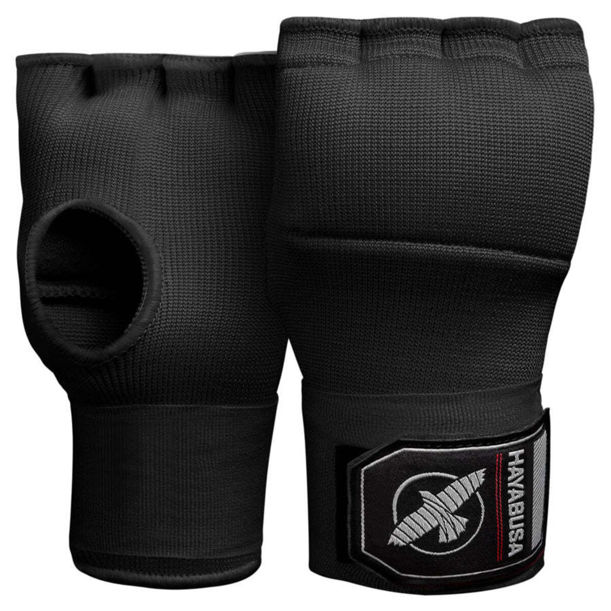 Hayabusa Quick bandes de boxe – noir – Stretch Wrap – sous-gant pour boxe & MMA