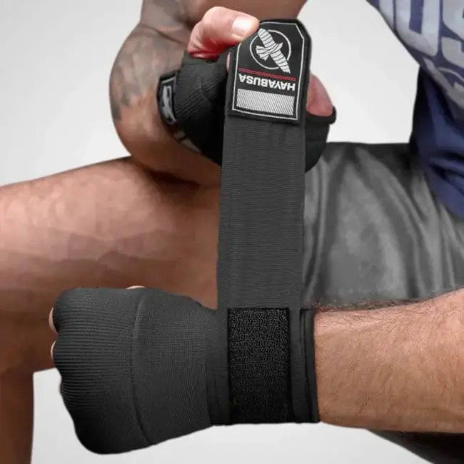 Hayabusa Quick Handwraps – Zwart – Stretch Wrap – Binnenhandschoen voor Boksen & MMA