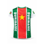 Fightsense Suriname Natio T-Shirt – Rood/Groen/Wit – Sportshirt voor vechtsport en training