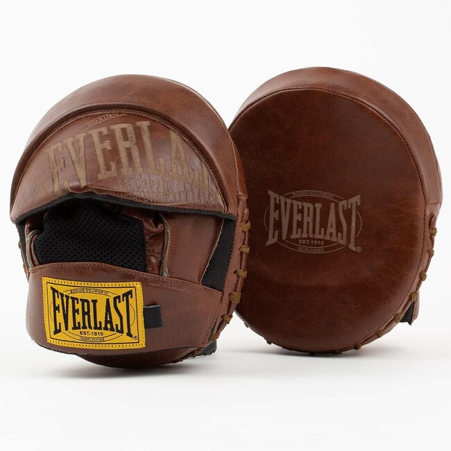 everlast 1910 Focus Mitts – Bruin – Premium Leer – Bokstraining & Pads Werk