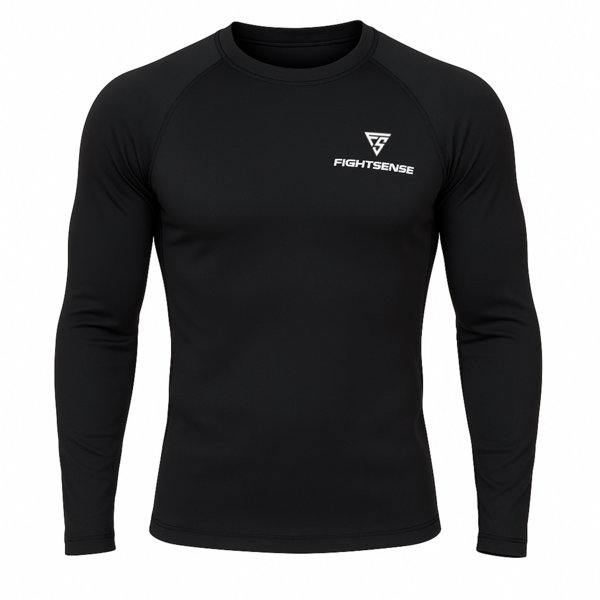 Fightsense Eclipse V1 Rashguard – noir – Compression Fit – MMA & Grappling