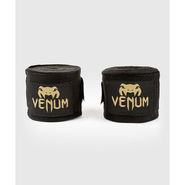 Venum Kontact bandes de boxe 250 cm – noir/or