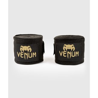Venum Venum Kontact Boxing Handwraps  - Bandages -  Black/Gold 	 400cm