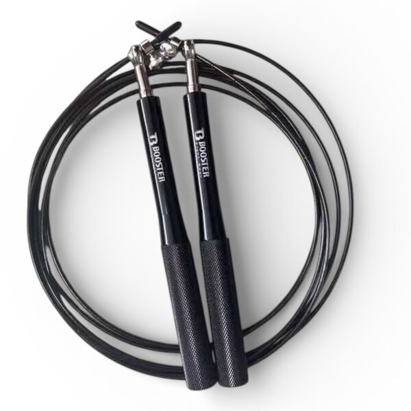 Booster Fightgear Conquest Pro Speed Rope – noir – High-Speed Rotatie - Spring corde