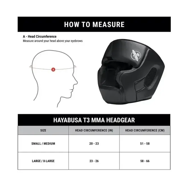 Hayabusa Hoofdbeschemer - T3 Boxing - Zwart/Goud