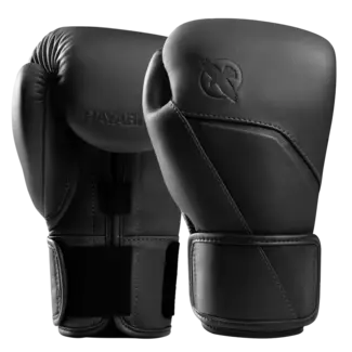 Hayabusa E1 Bokshandschoenen – Onyx Black – Premium Leer
