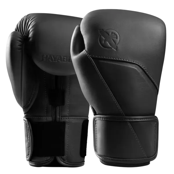 Hayabusa E1 gants de boxe – Onyx noir – Premium cuir