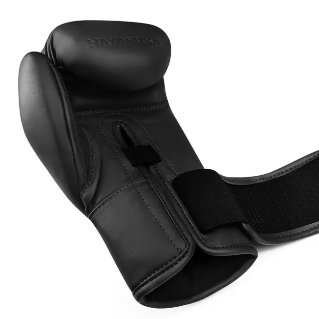 Hayabusa E1 Bokshandschoenen – Onyx Black – Premium Leer