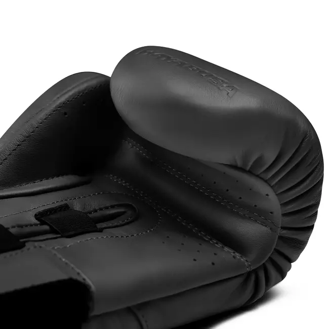 Hayabusa E1 Bokshandschoenen – Onyx Black – Premium Leer